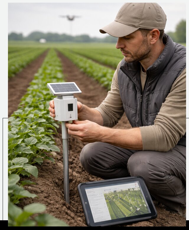 IoT мониторинг сельскохозяйственных полей и контроля в Протвине